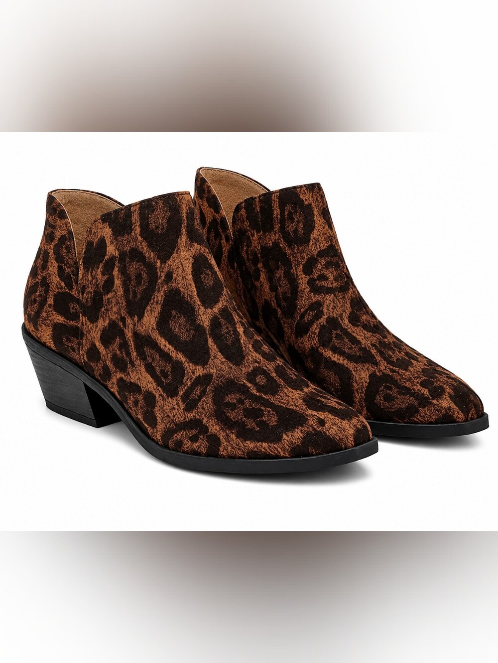LifeStride Payton 2 Leopard Print Ankle Booties 6 NWOT